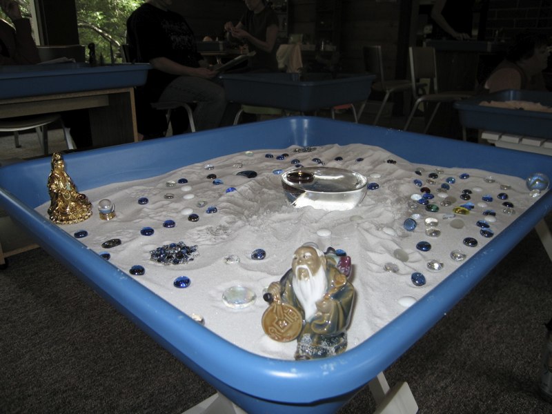 Sandtray therapy example