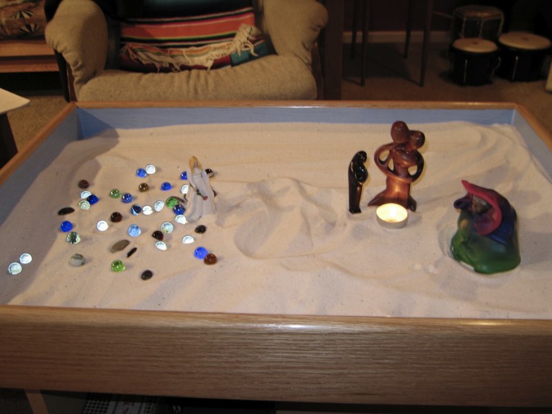 Sandtray therapy example