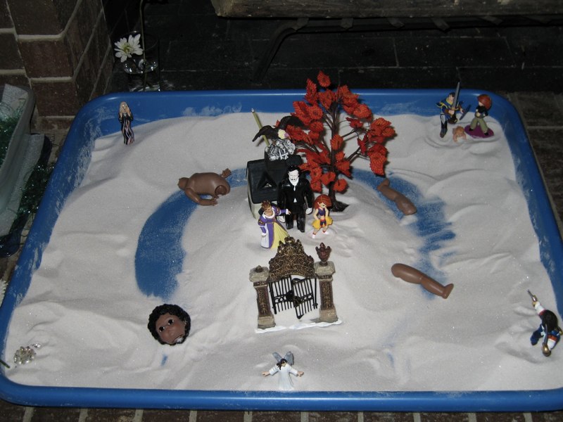 Sandtray therapy example