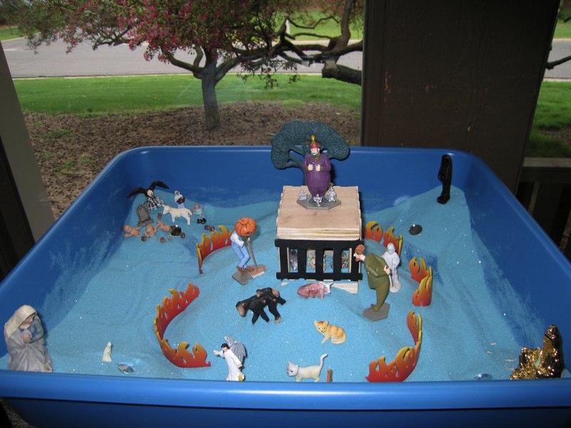 Sandtray therapy example