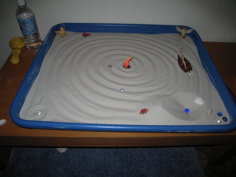 Sandtray therapy example