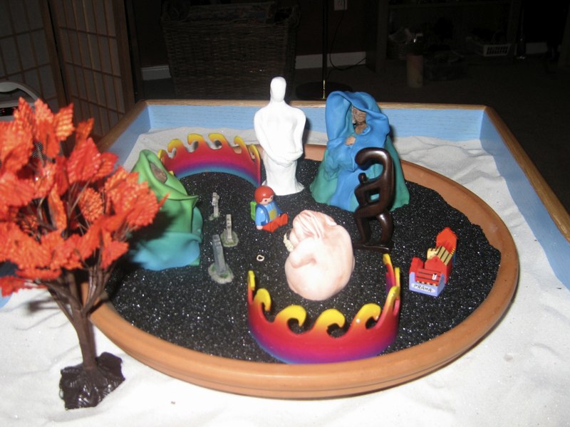 Sandtray therapy example